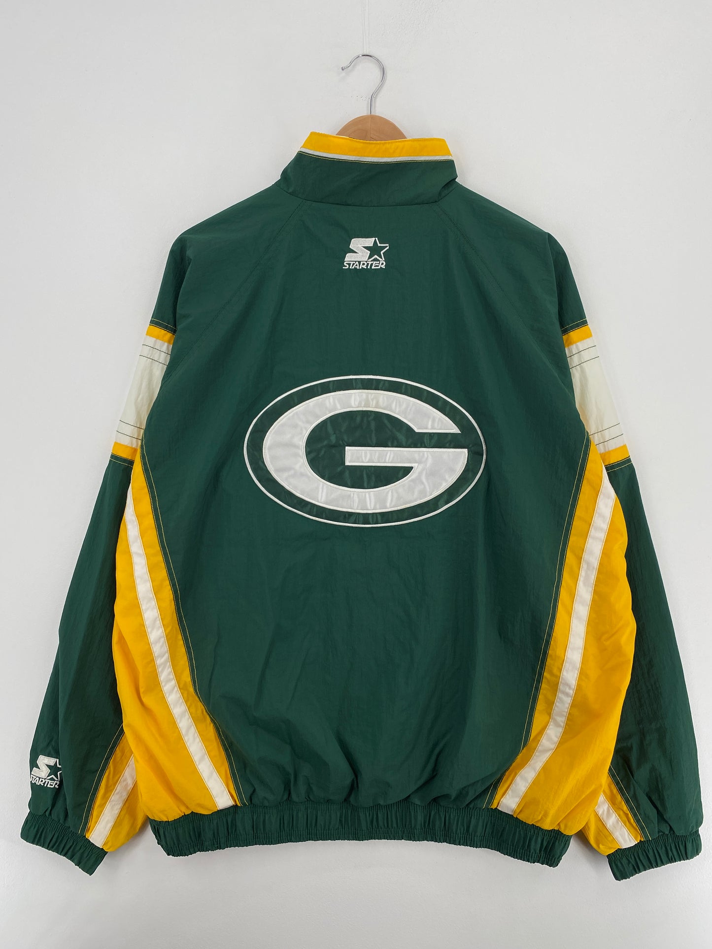 90’s STARTER x GREEN BAY PACKERS Size XL Vintage NFL Nylon Jacket / A5288