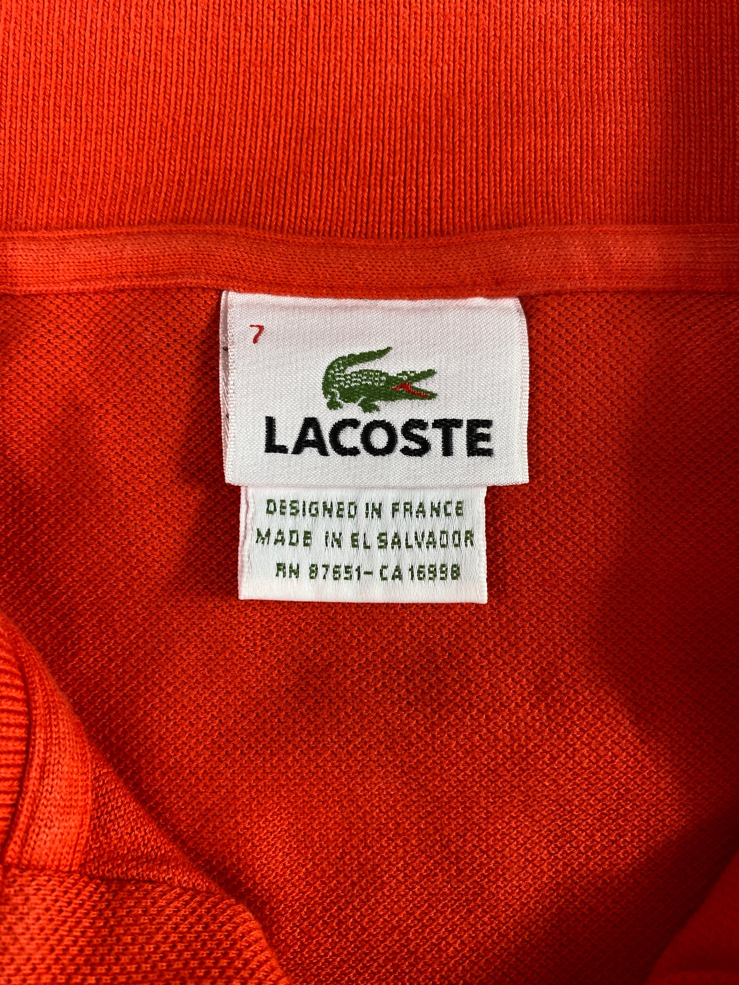 LACOSTE Size XXL Vintage Polo Shirt / A3668