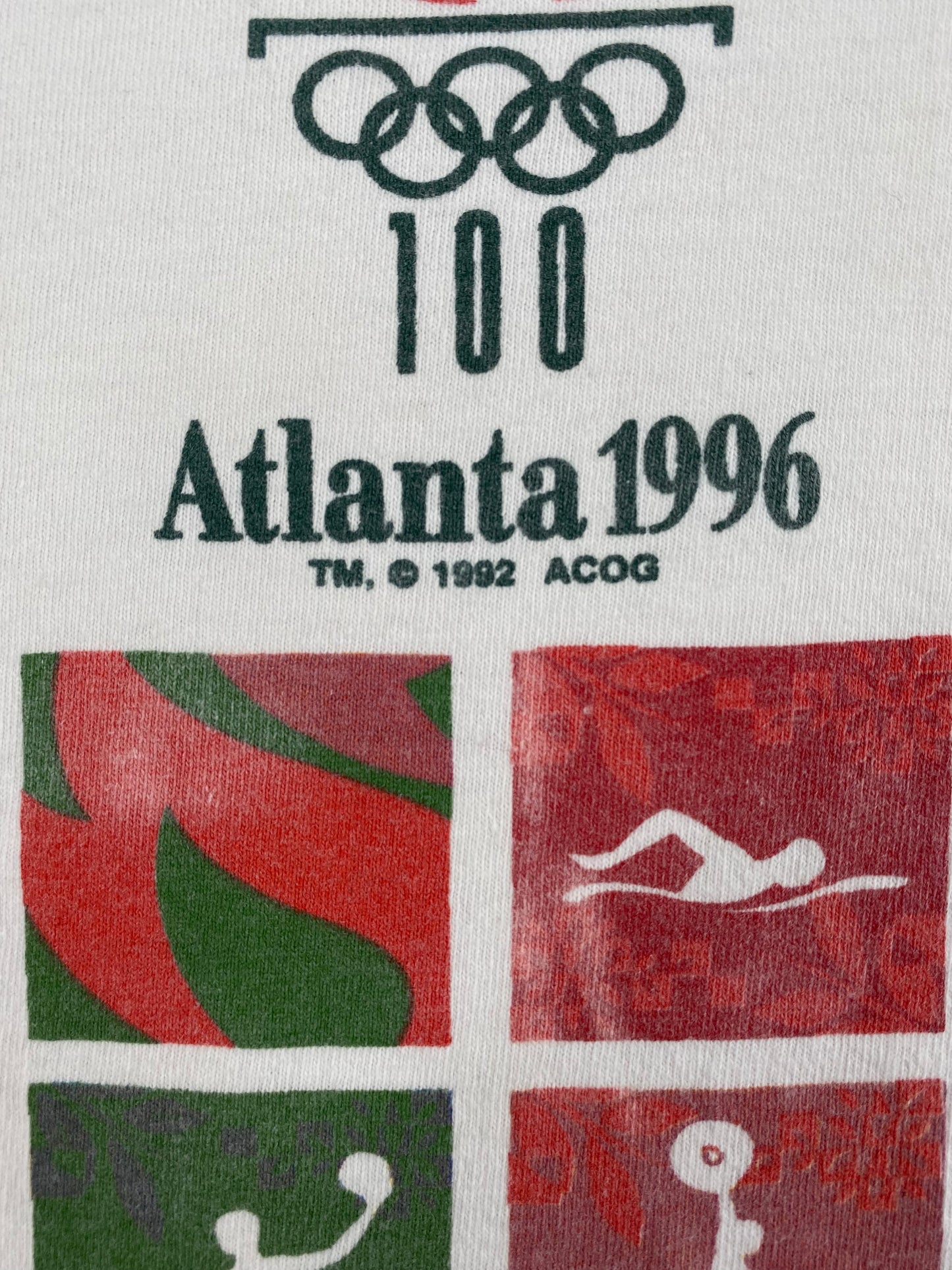 1996 ATLANTA OLYMPIC Size XXL Vintage T-Shirt / A2217