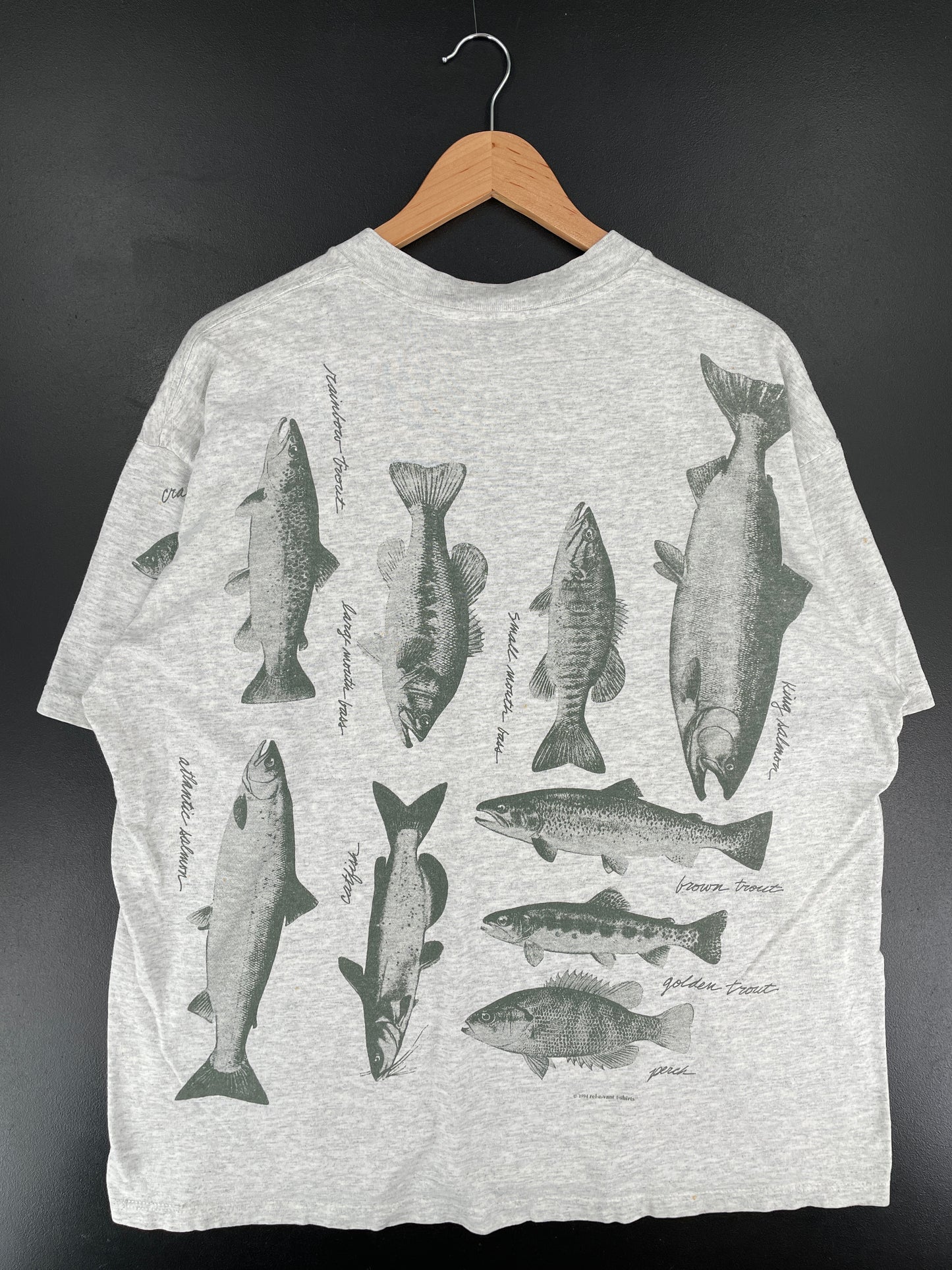1994 FISH Size XL Vintage Animal T-Shirt / E5802T