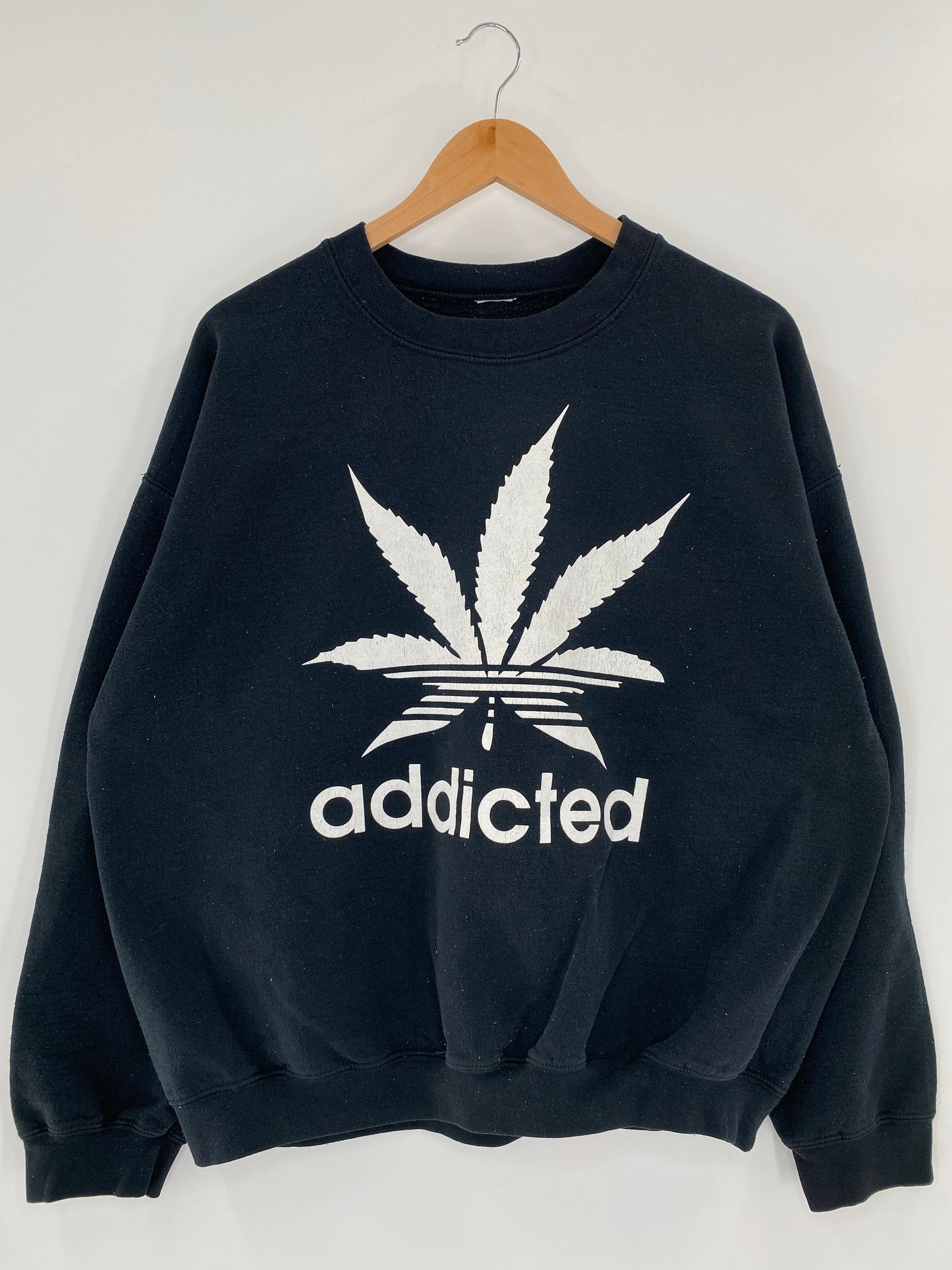 Vintage ADDICTED Size No tag (Approx.M) Sweat-Shirt / k5454