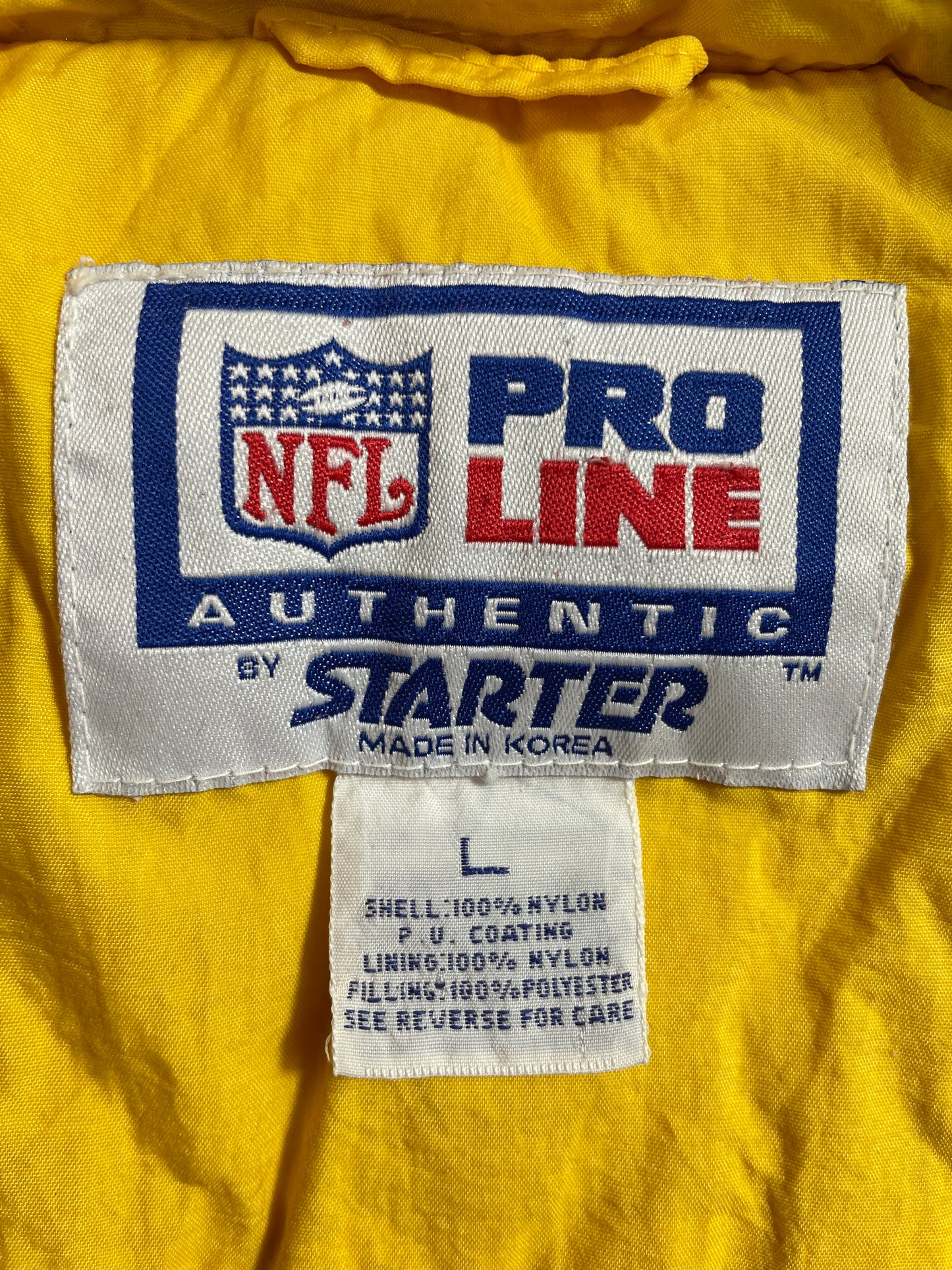 90’s STARTER x PITTSBURGH STEELERS Size L Vintage NFL Jacket / E3949J