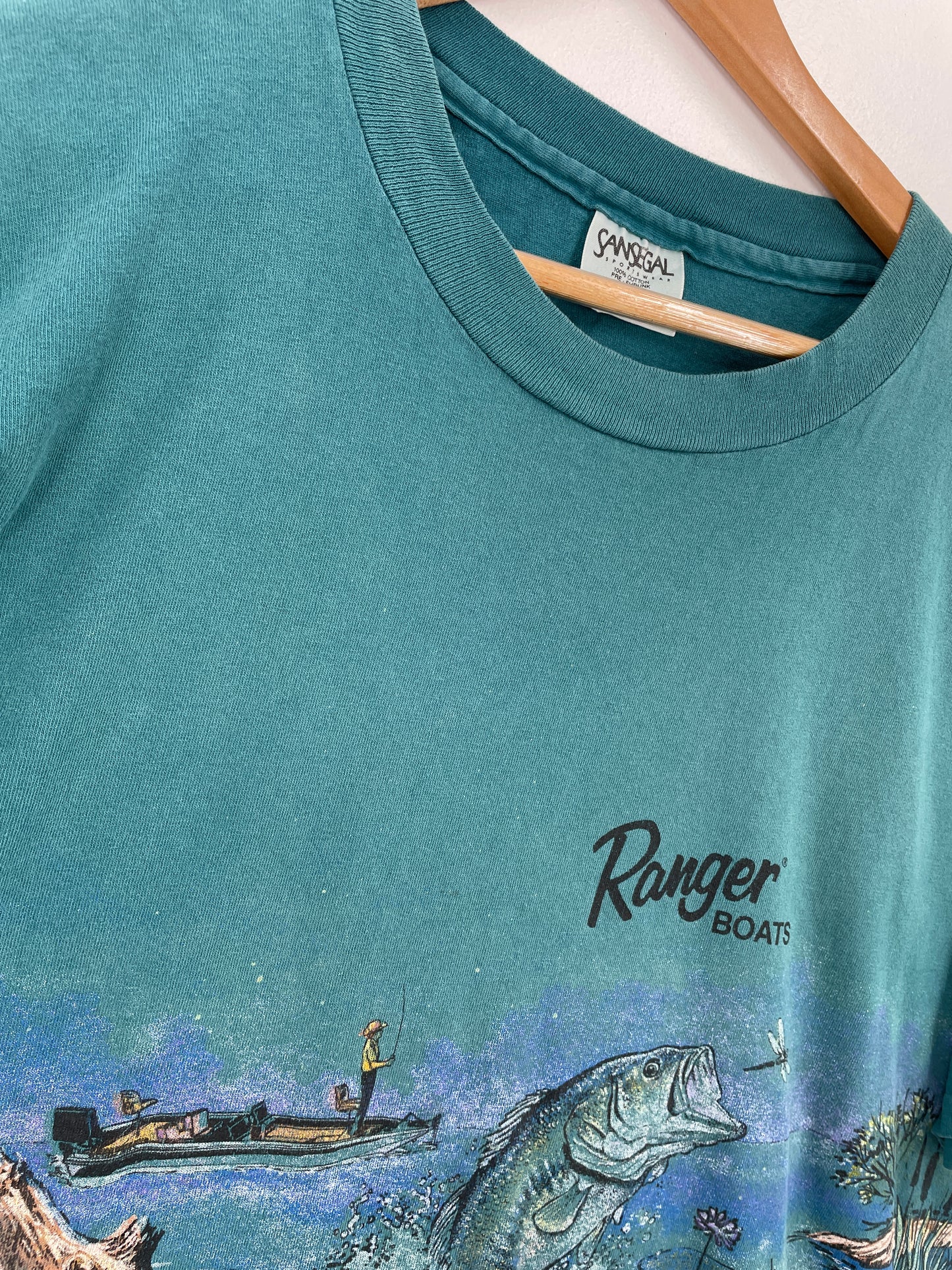 90’s RANGER BOATS FISH Made in USA Size XL T-Shirt / A8812