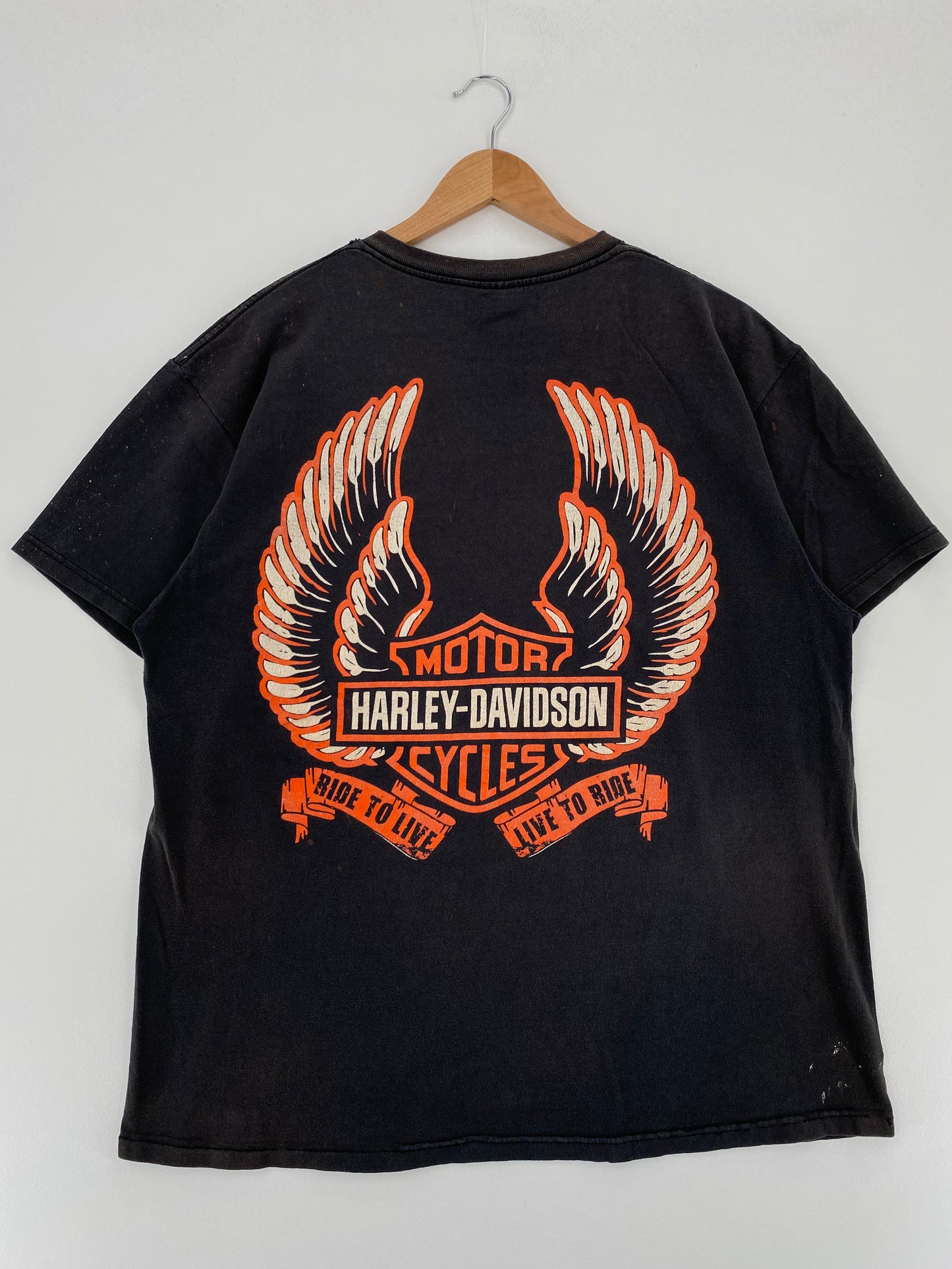 Vintage HARLEY DAVIDSON Size Approx.L T-Shirts / A3210