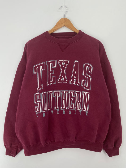 90’s TEXAS SOUTHERN UNIVERSITY (No tag) Approx. Size L College Sweat-shirt / A9664