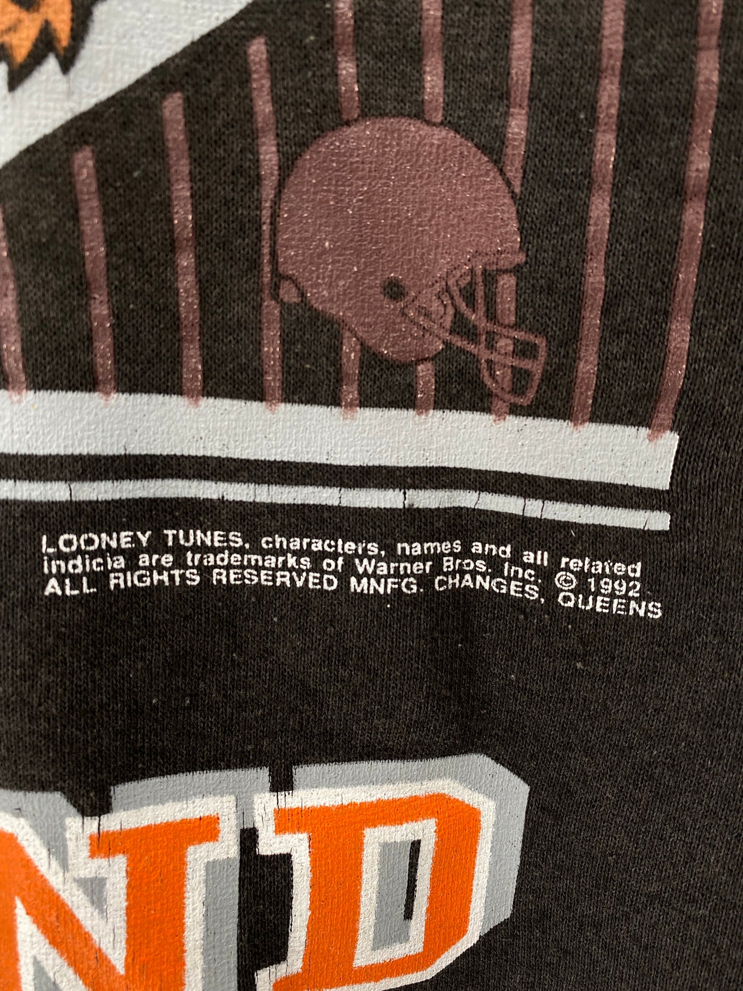 1992 CLEVELAND BROWNS (No tag) Approx. Size L/XL Vintage NFL Sweat shirt / K5636