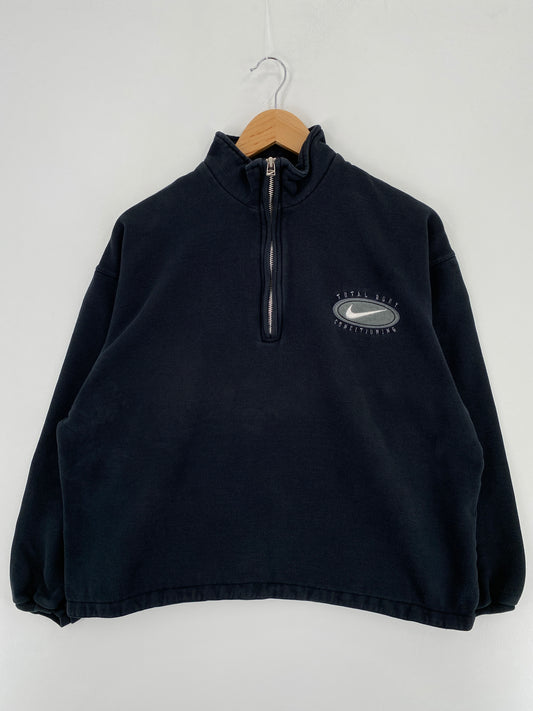 90’s NIKE Size M Vintage Half Zip Sweat-Shirt / A5495