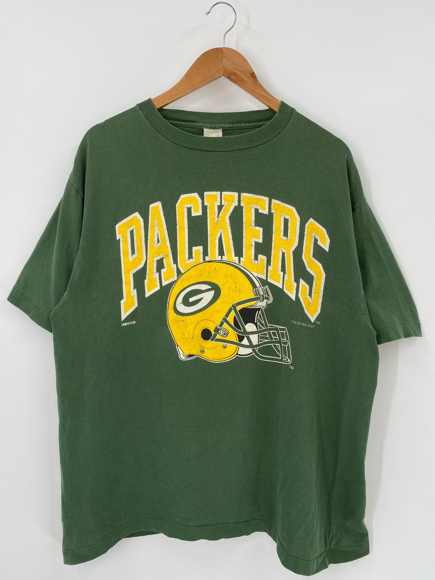 1993 PACKERS Made in USA Size XL Vintage NFL T- Shirt / K4181