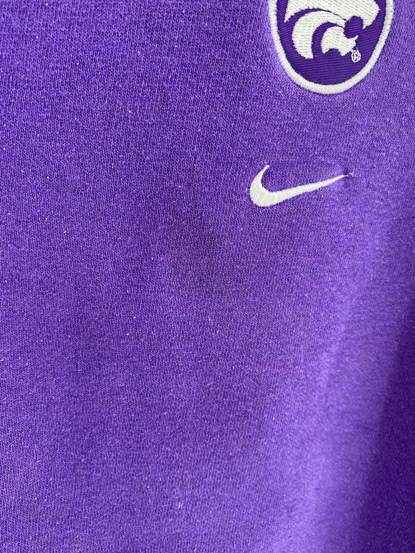 00’ NIKE KANSAS STATE UNIVERSITY WILDCATS Size M Vintage College Sweat-shirt / K6357