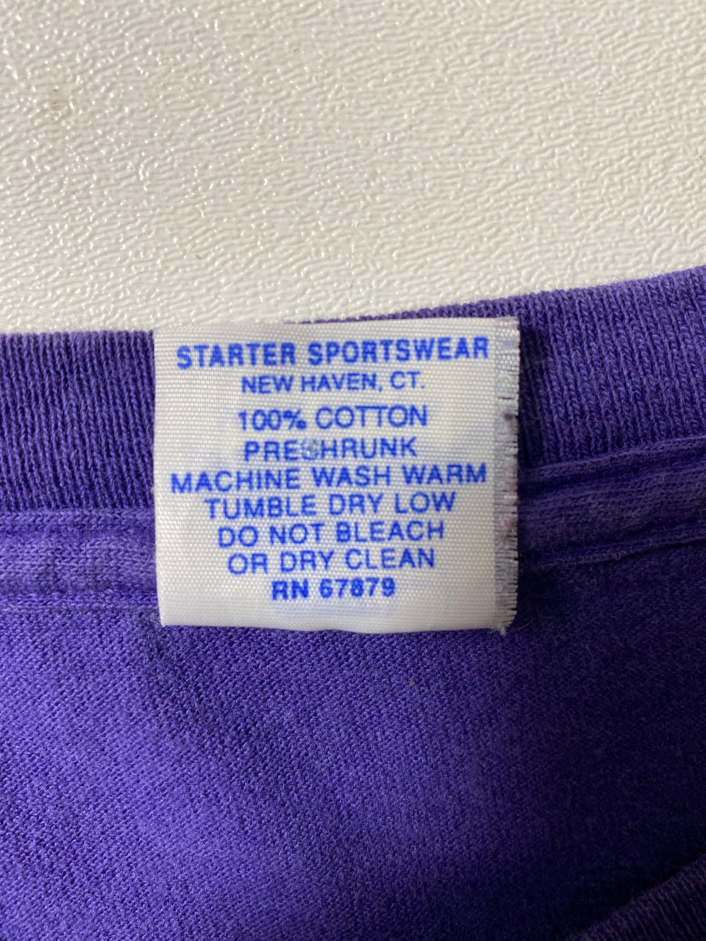 1992 STARTER x MINNESOTA VIKINGS Made in USA Size L Vintage NFL T-shirt / E1647T