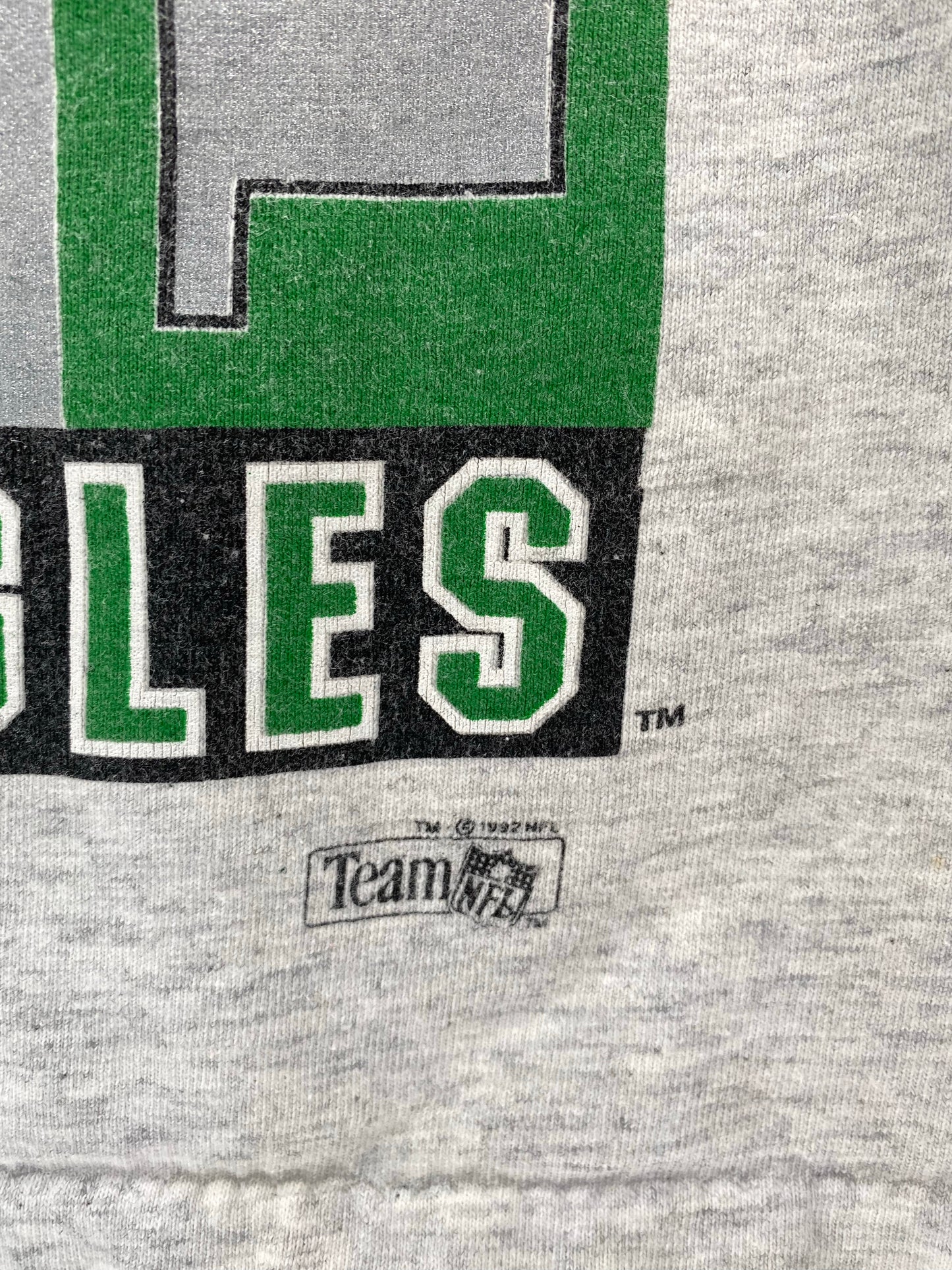 1992 PHILADELPHIA EAGLES Made in USA Size L Vintage NFL T-Shirts / K4825