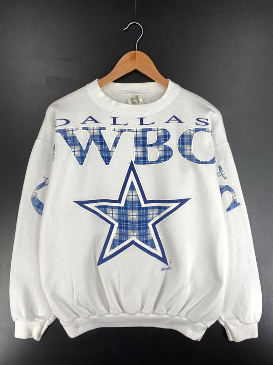 1994 DALLAS COWBOYS Made in USA Size S/M Vintage NFL Sweat-Shirt / E3378S