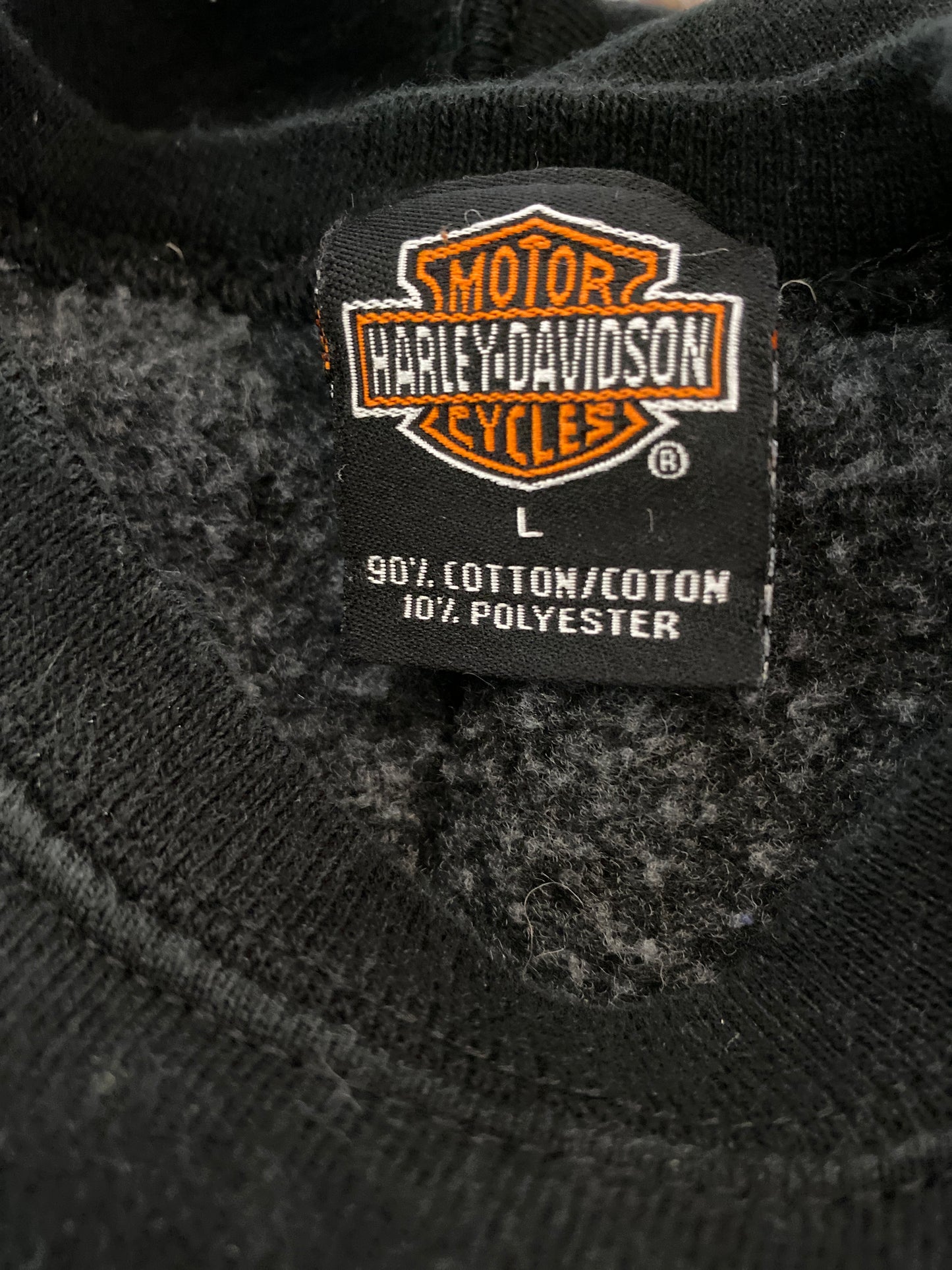 90’s HARLEY DAVIDSON MADE IN USA Size L Vintage Sweat-Shirts / K1511