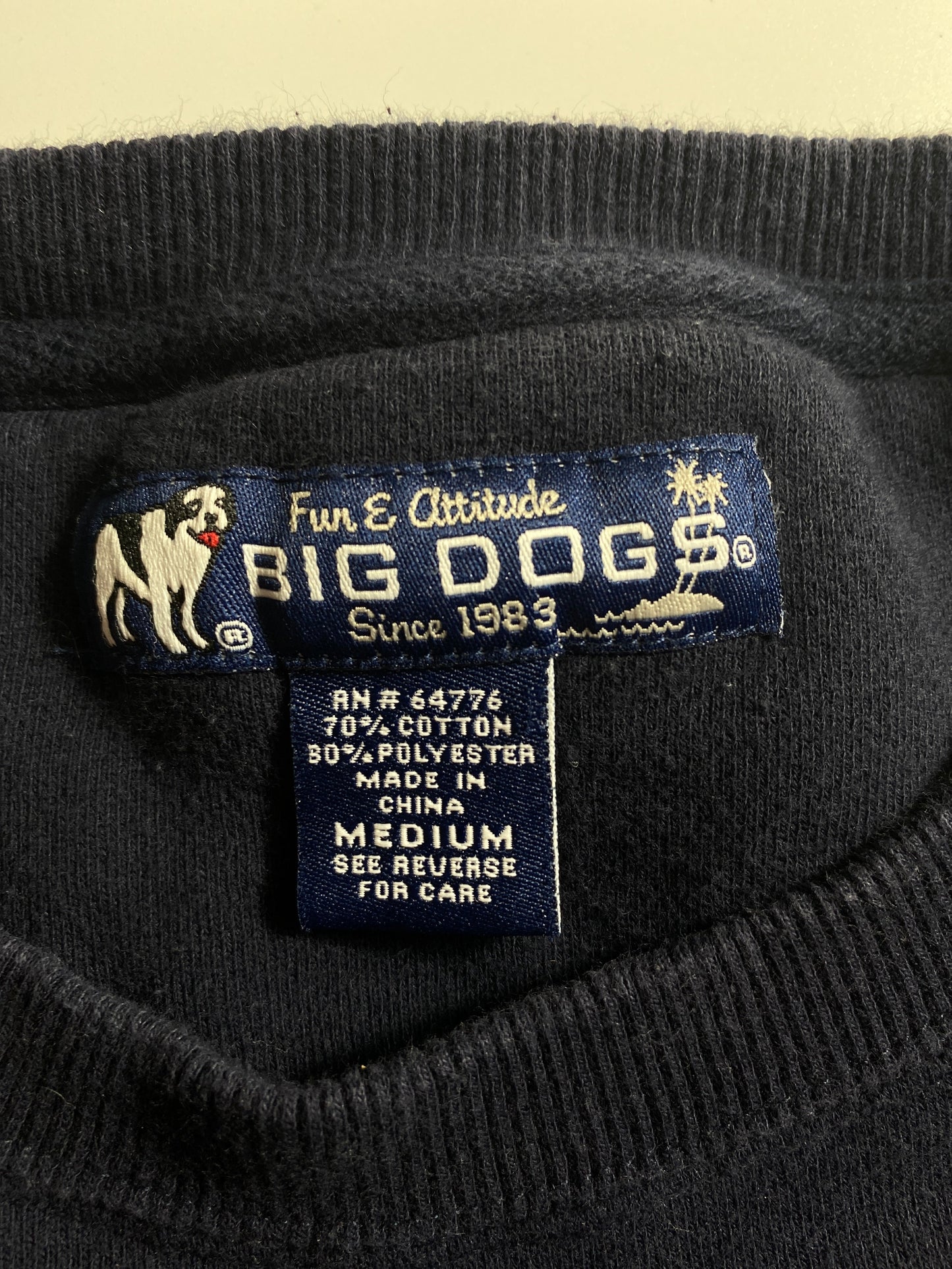 Vintage BIG DOGS Size M Sweat-Shirt / E1199