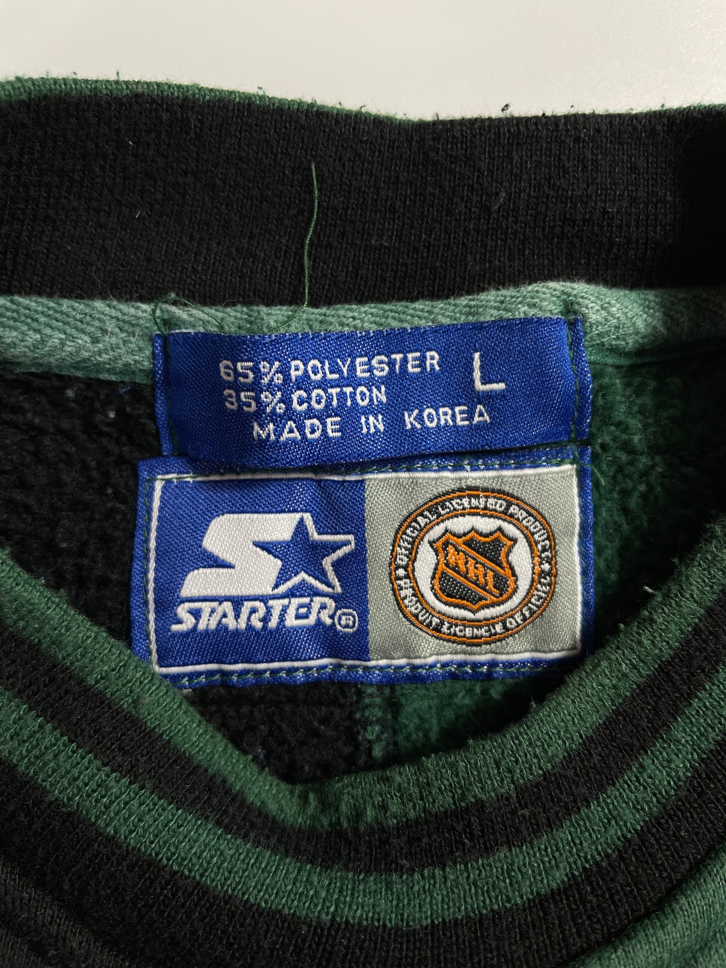 90’s STARER x DALLAS STARS Size L Vintage NHL Sweat-shirt / E4772S