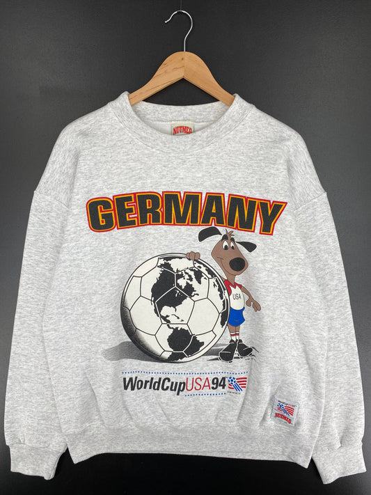 1992 GERMANY WORLD CUP USA Made in USA Size L Vintage Sweat-shirt / E989