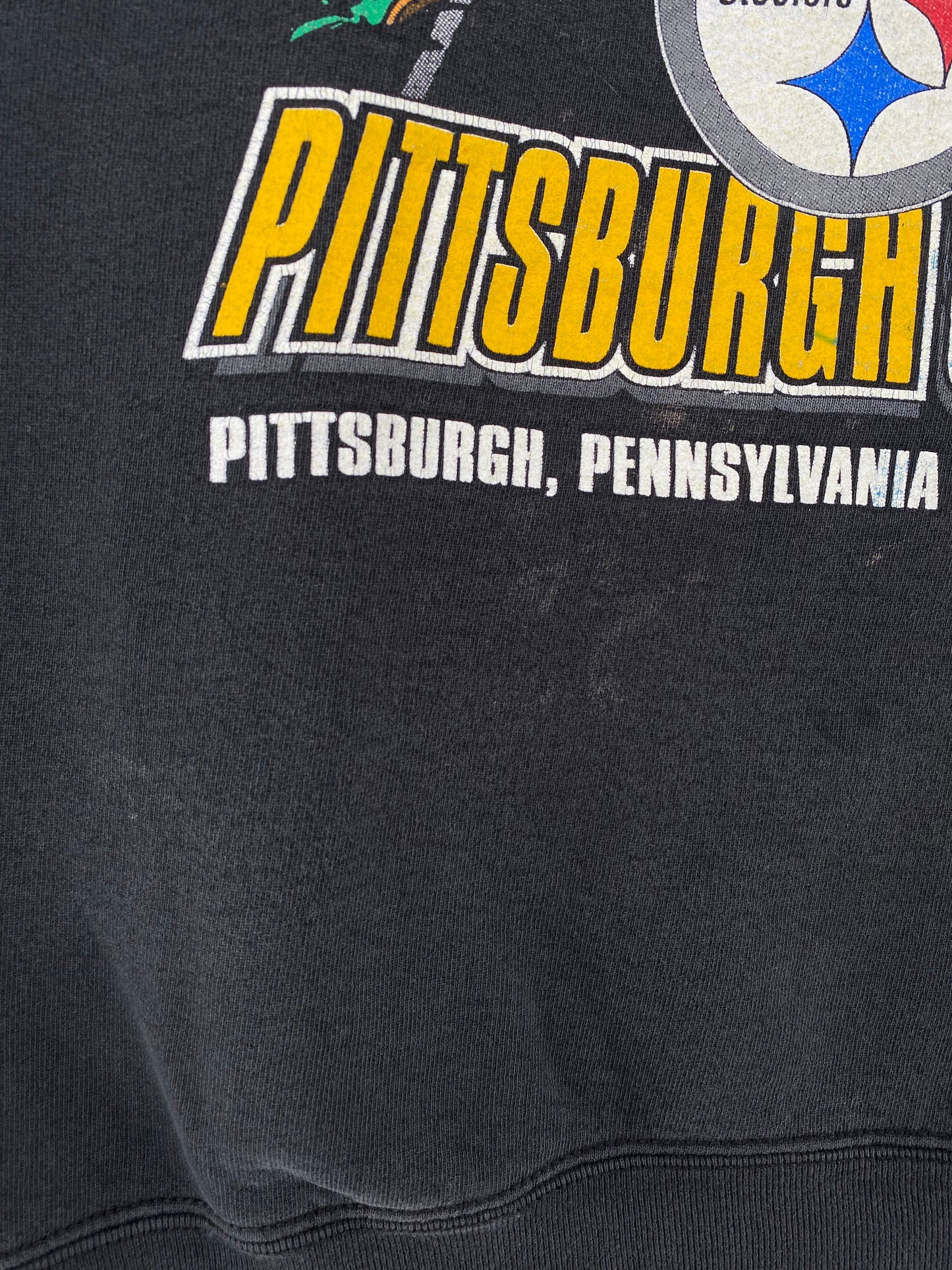 1994 SALEM x PITTSBURGH STEELERS Made in USA Size XL Vintage NFL Sweat-shirt / E786