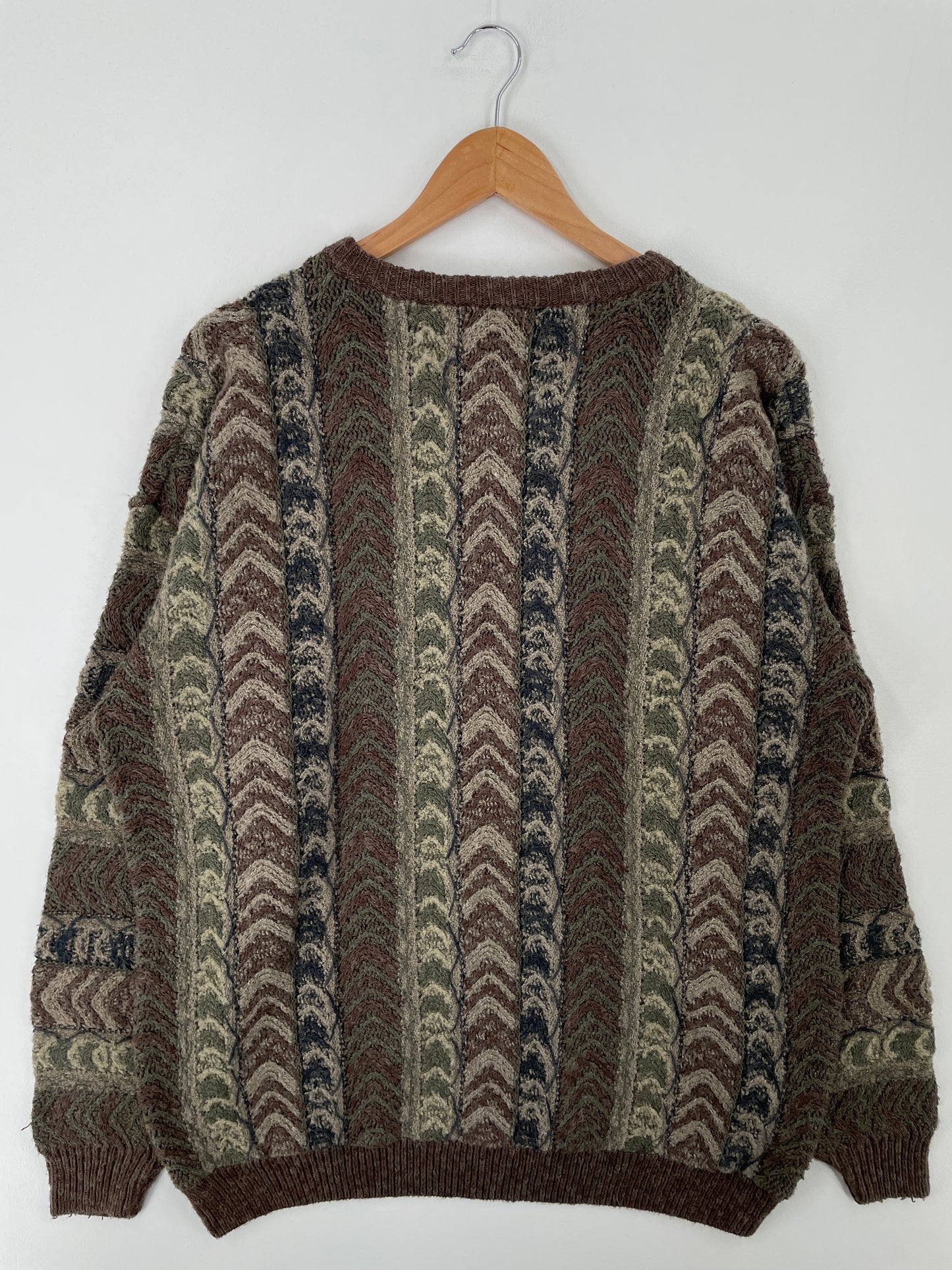 Vintage 3D COOGI- Style Size L Cotton Knit Sweater / A9546