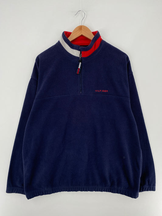 90’s TOMMY HILFIGER Size XL Half Zip Fleece / E3477S