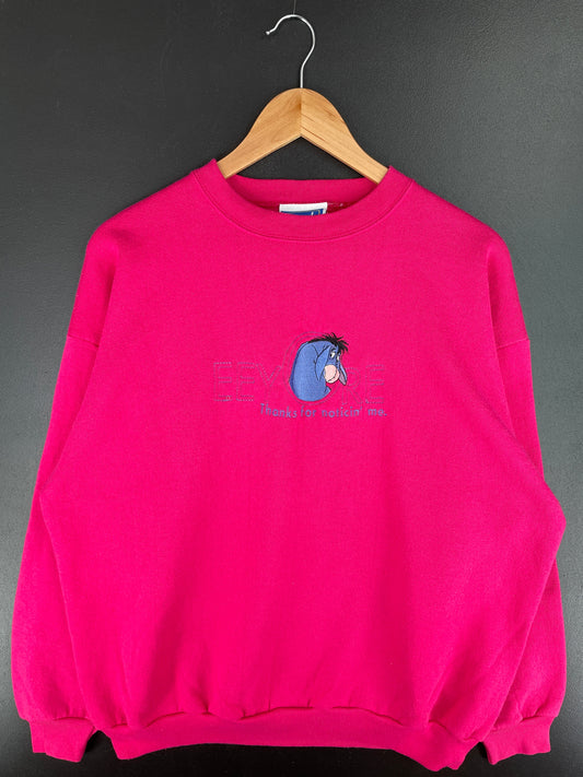 00’ DISNEY EEYORE Made in USA Size XL Vintage Sweat-shirt / E2873S