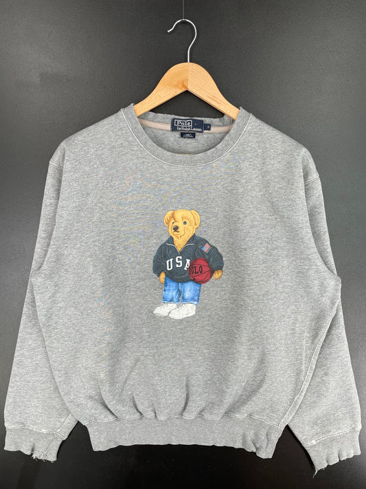 90’s POLO BEAR RALPH LAUREN Size S Vintage Sweat-shirt / A2029