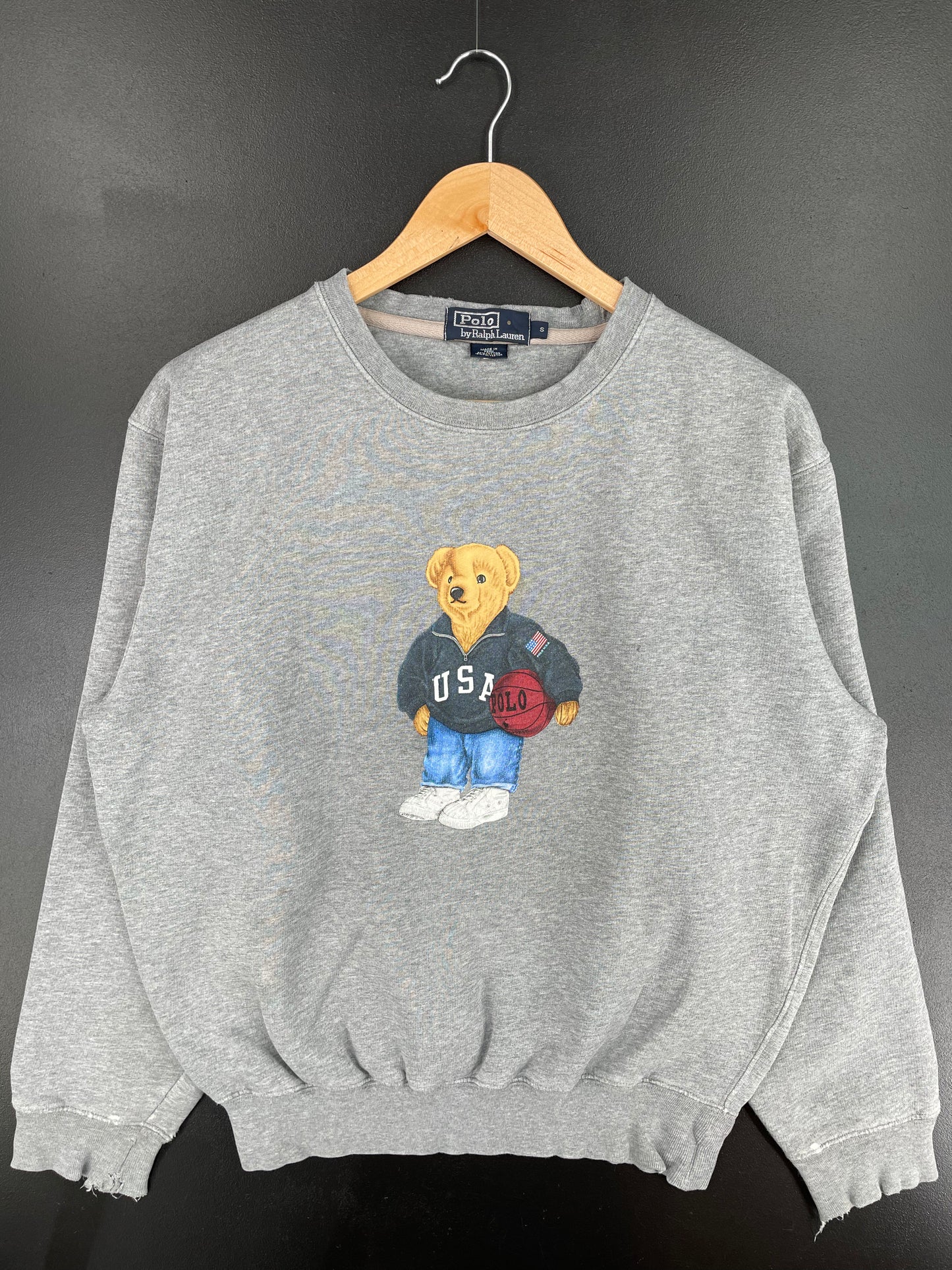 90’s POLO BEAR RALPH LAUREN Size S Vintage Sweat-shirt / A2029