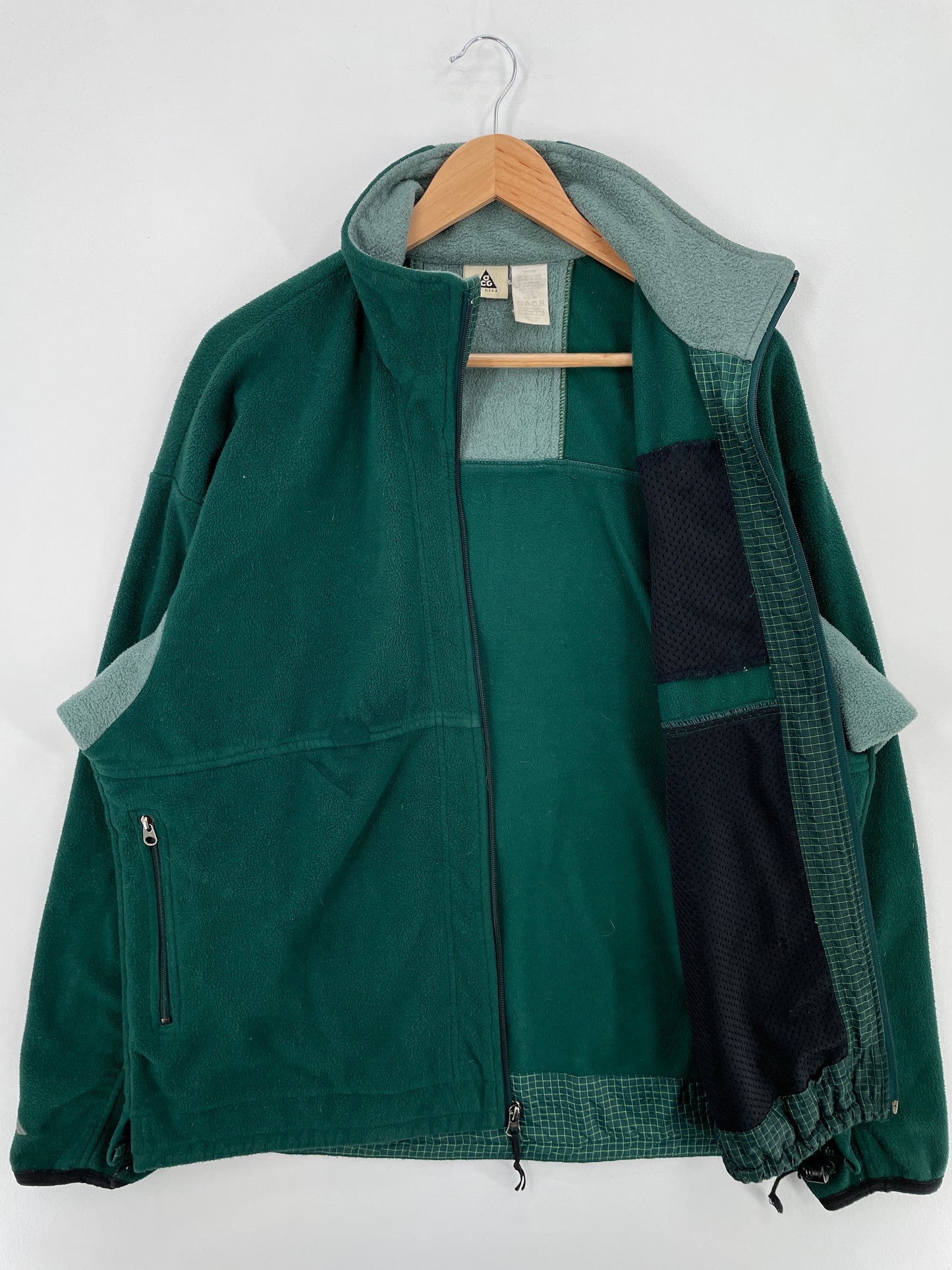 90’s NIKE ACG Size L Zip Up Fleece Jacket / E820