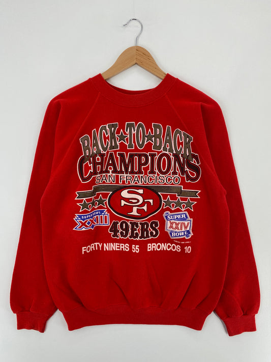 1990 SAN FRANCISCO 49ERS Size Approx.M Vintage NFL Sweat-shirt / E311
