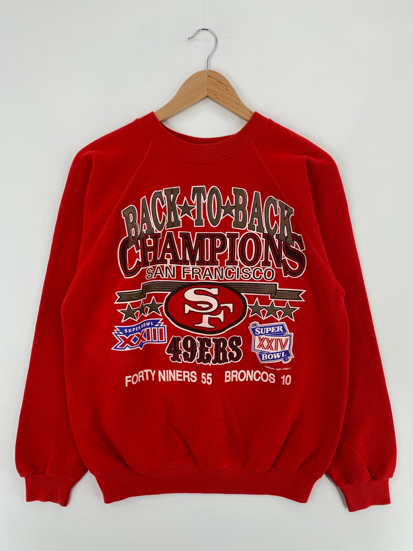 1990 SAN FRANCISCO 49ERS Size Approx.M Vintage NFL Sweat-shirt / E311