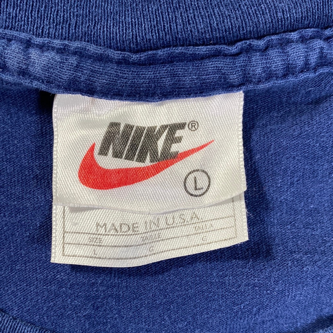 90’s NIKE x MICHIGAN FOOTBALL Made in USA Size L Vintage T-Shirt / A9839
