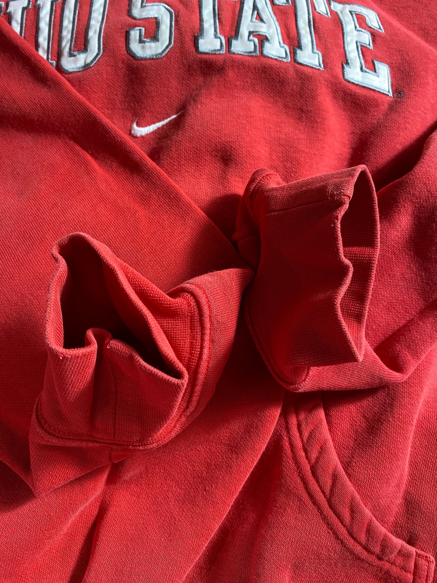 00' NIKE OHIO STATE Size M Vintage Hoodie Sweat-Shirt / K4647