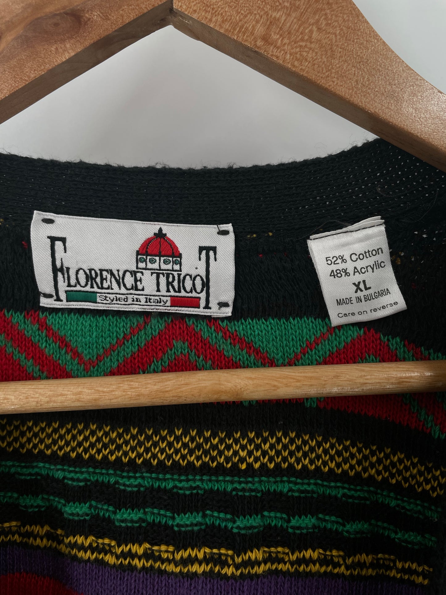 Vintage 3D COOGI- Style Size XL Knit Sweater / K4732