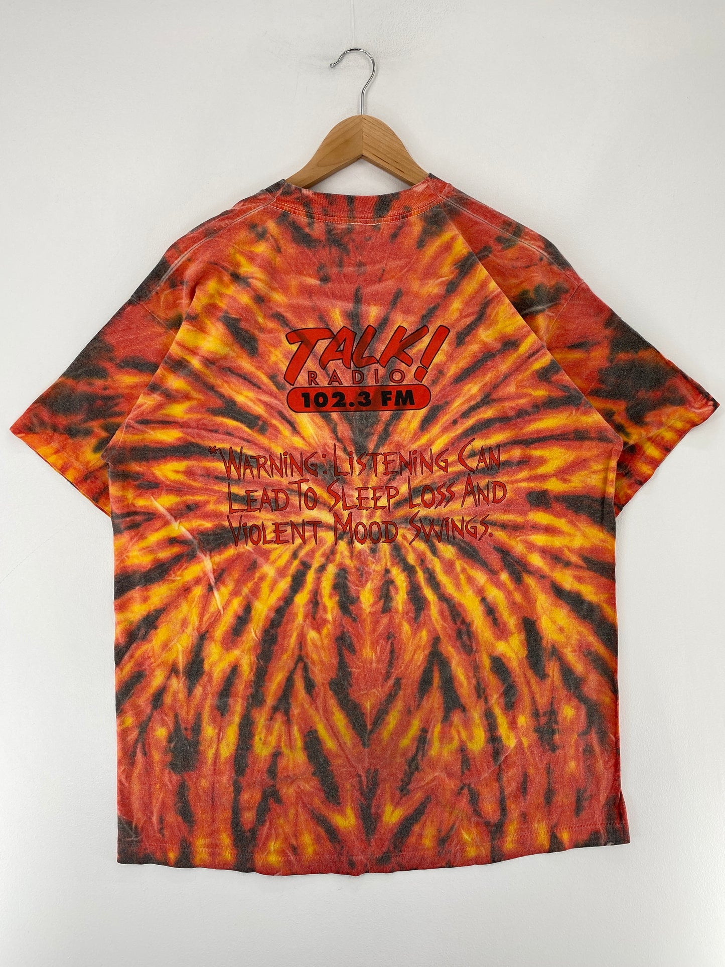 90's TALK! Radio 102.3FM Size Approx. XL Vintage Music T-shirt / E6488T