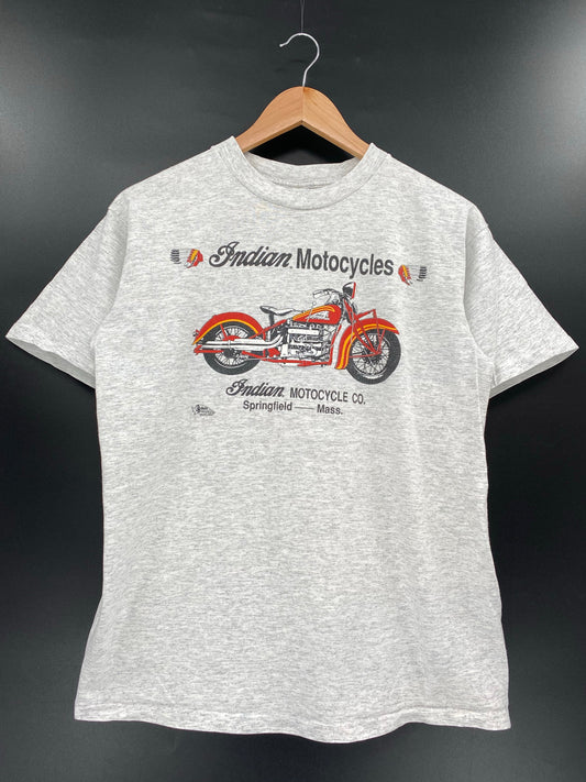 1992 INDIAN MOTORCYCLES Made in USA Size L Vintage T-Shirts / E6722T