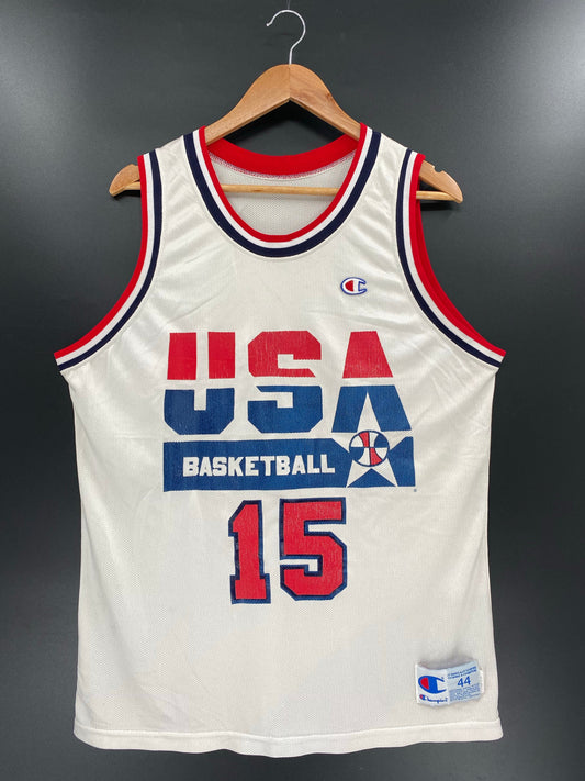 90’s TEAM USA BASKETBALL MAGIC JOHNSON Size 44 XL NBA Jersey / A7485