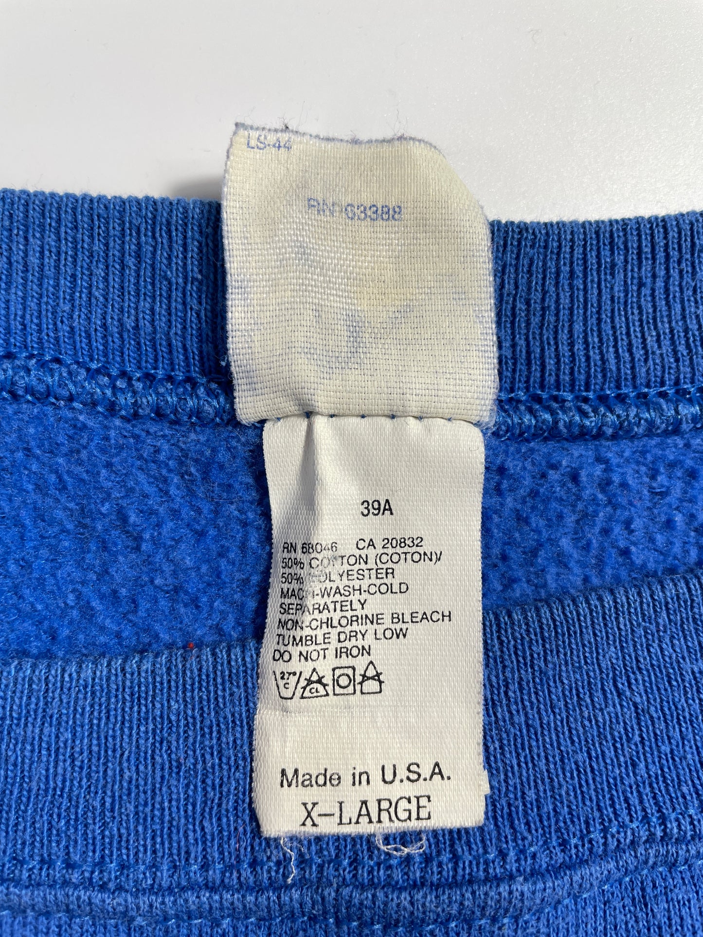 1993 NEW YORK GIANTS Made in USA Size XL Vintage NFL Sweat-Shirt / E4005S