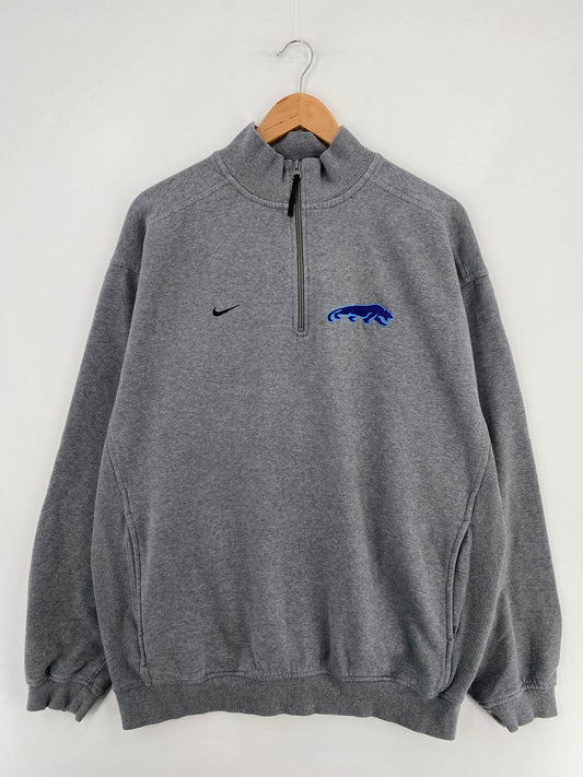 00' NIKE x PANORAMA Size L Vintage College Half Zip Sweat-Shirt / E2254S
