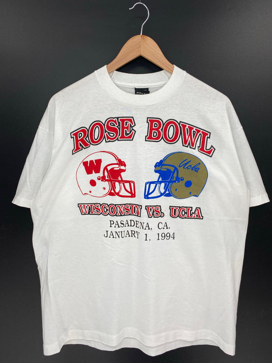 1994'  ROSE BOWL WISCONSIN x UCLA Made in USA Size XL Vintage T-shirt/ K7799