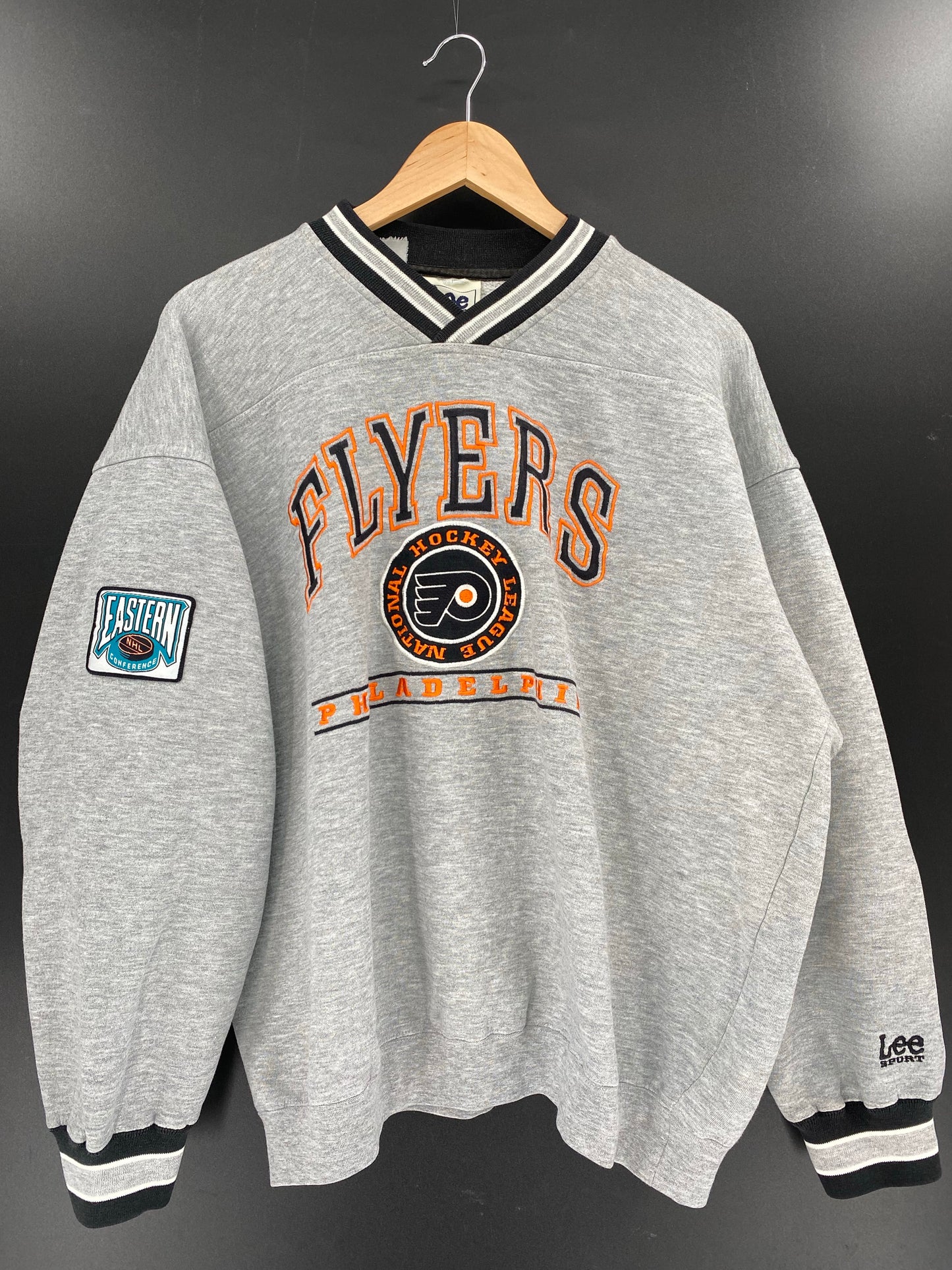 90’s PHILADELPHIA FLYERS Size L Vintage NHL Sweat shirt / k6198