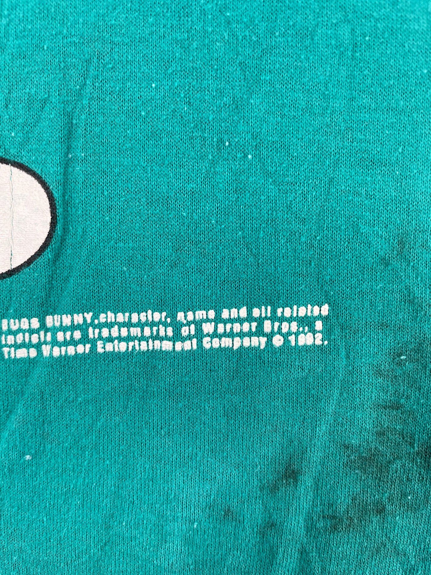1992 LOONEY TUNES BUGS BUNNY Made in USA Size L Vintage T- Shirt / E1390T