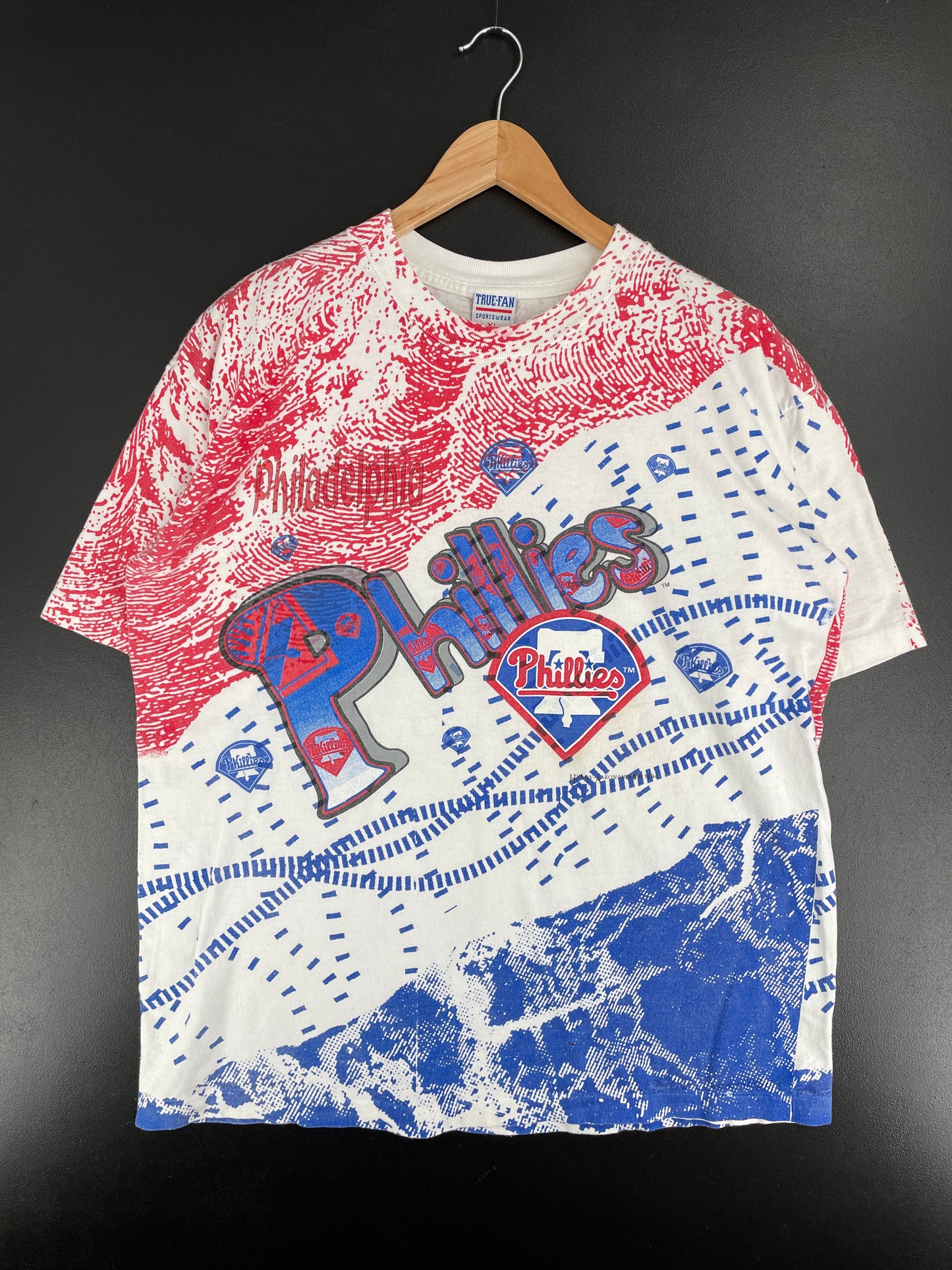 1994 PHILADELPHIA PHILLIES Made in USA Size XL Vintage MLB T-Shirt / A5172