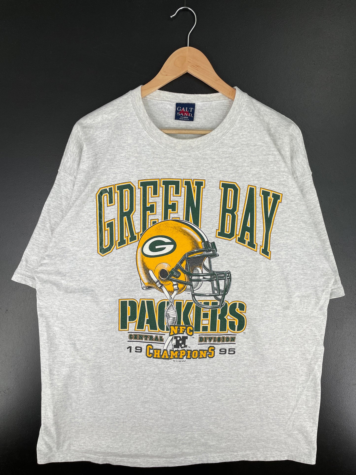 1995 GREEN BAY PACKERS Made in USA Size XL Vintage NFL T-shirt / E3046T