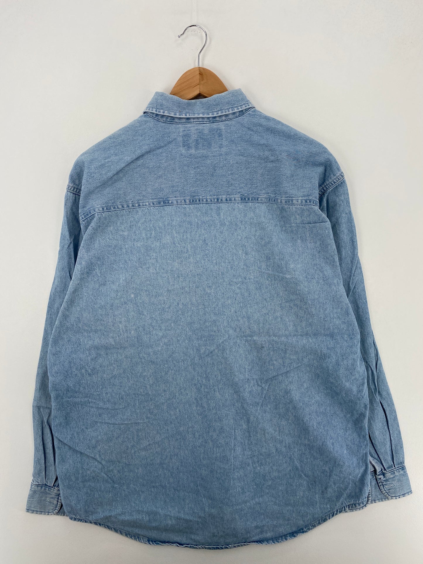 Vintage HARLEY DAVIDSON Size L Denim Button-Down Shirt / A6362