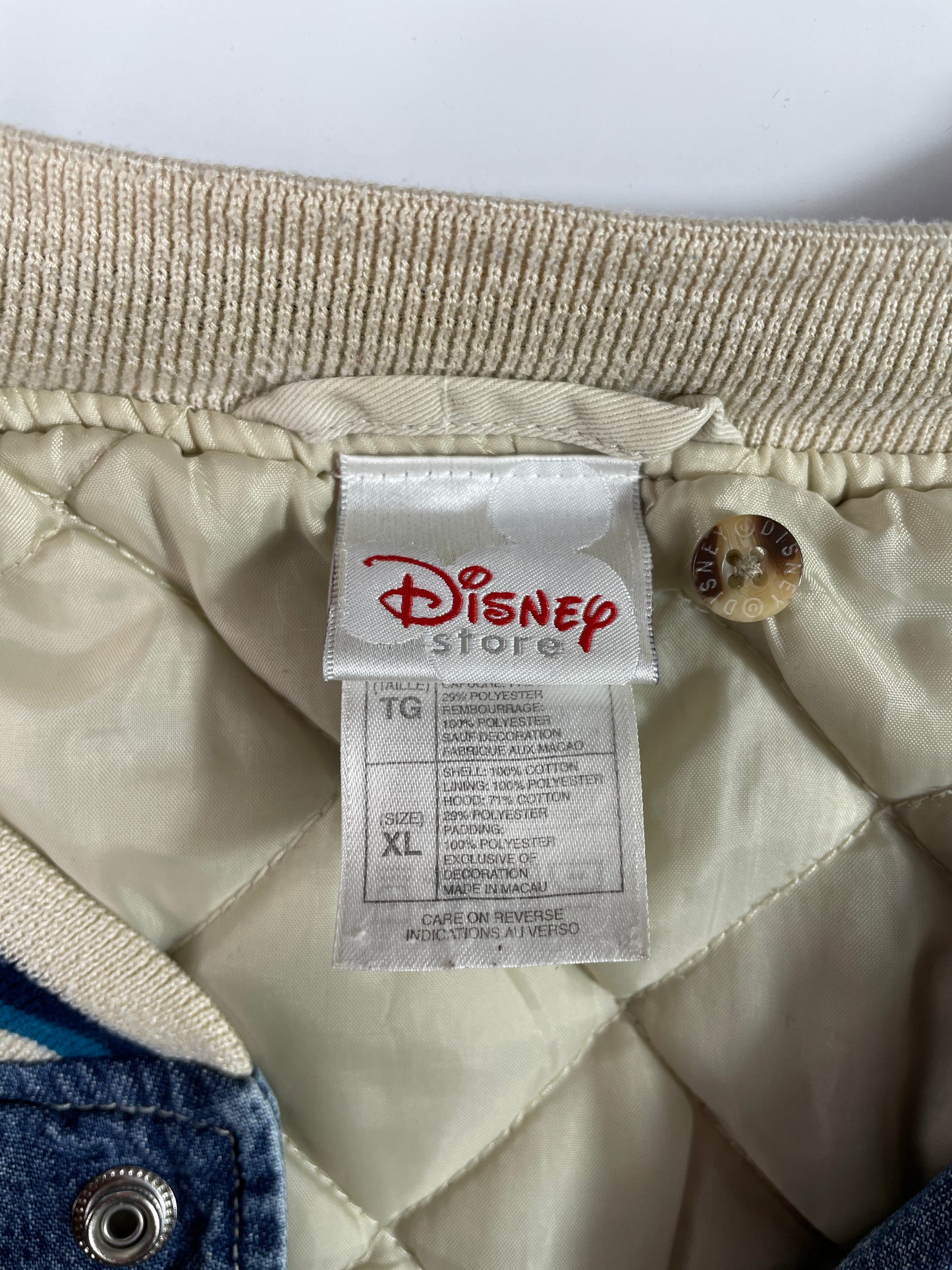 Vintage DISNEY EEYORE Size XL Vintage Denim Jacket / E2758J