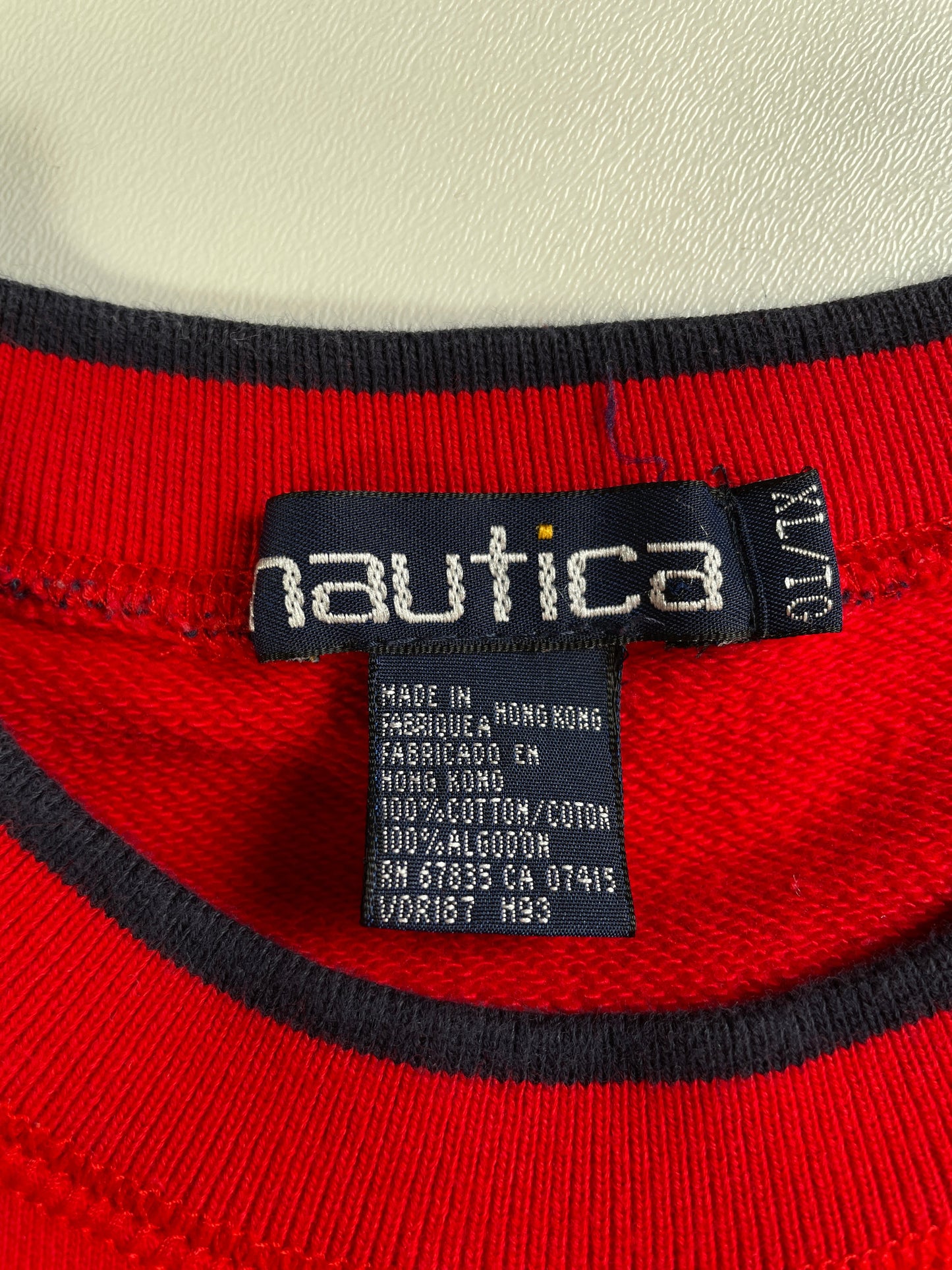 90’s NAUTICA Size XL Vintage Sweat-shirt / E3764S