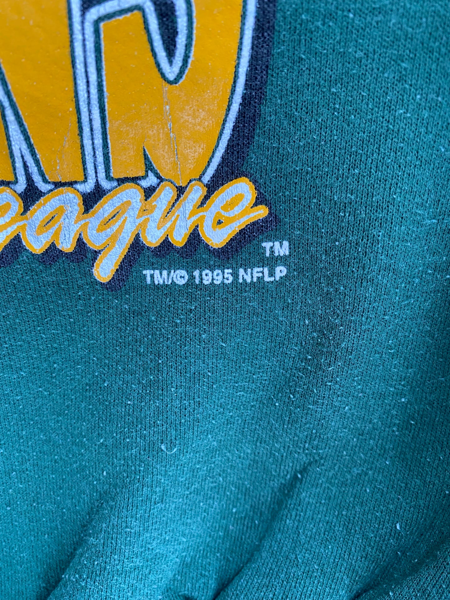1995 GREEN BAY PACKERS Size L Vintage NFL Sweat-shirt / K6632