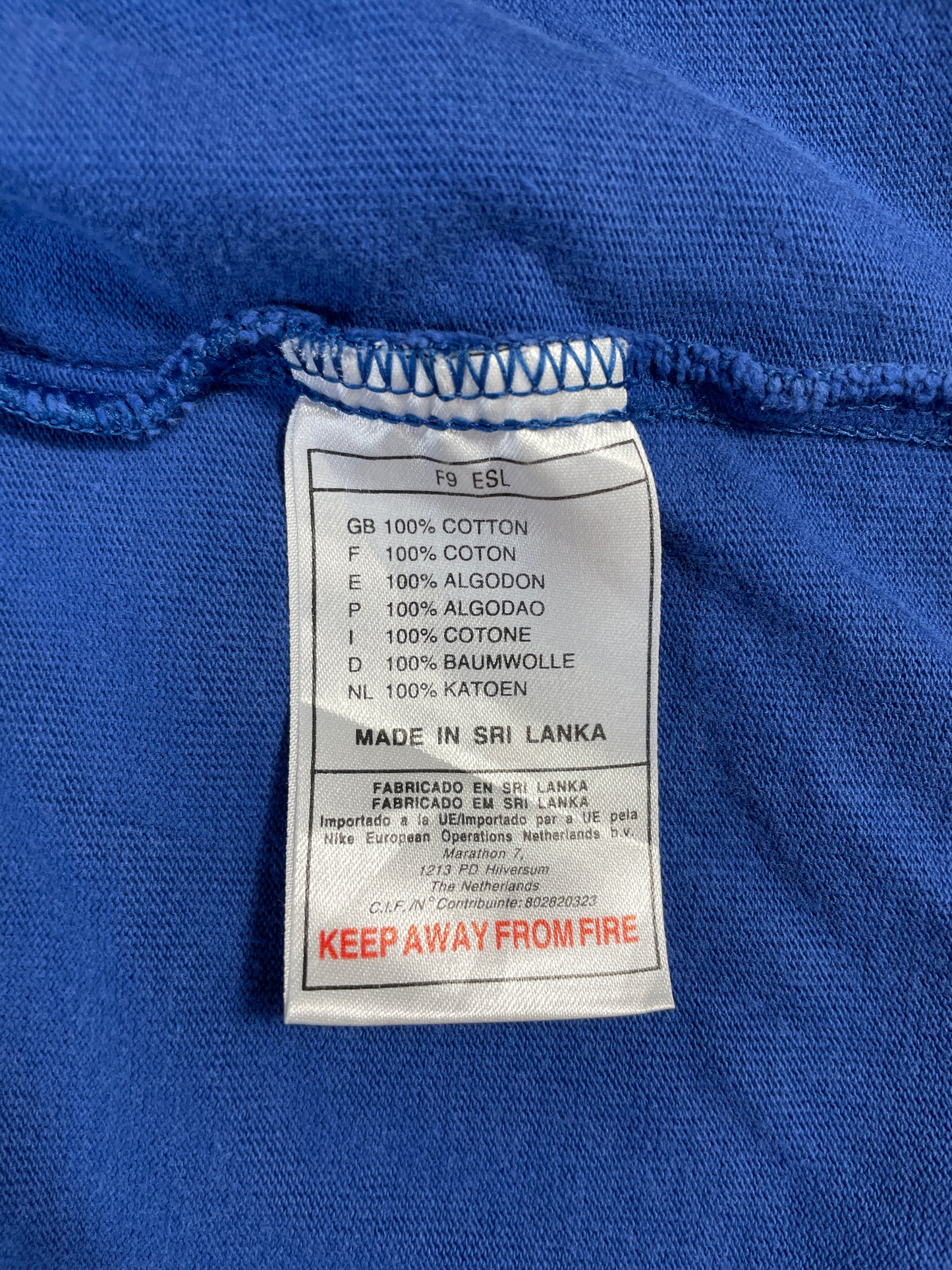 00' NIKE x F.C.B Size L Vintage Rugby-Shirt / A7267