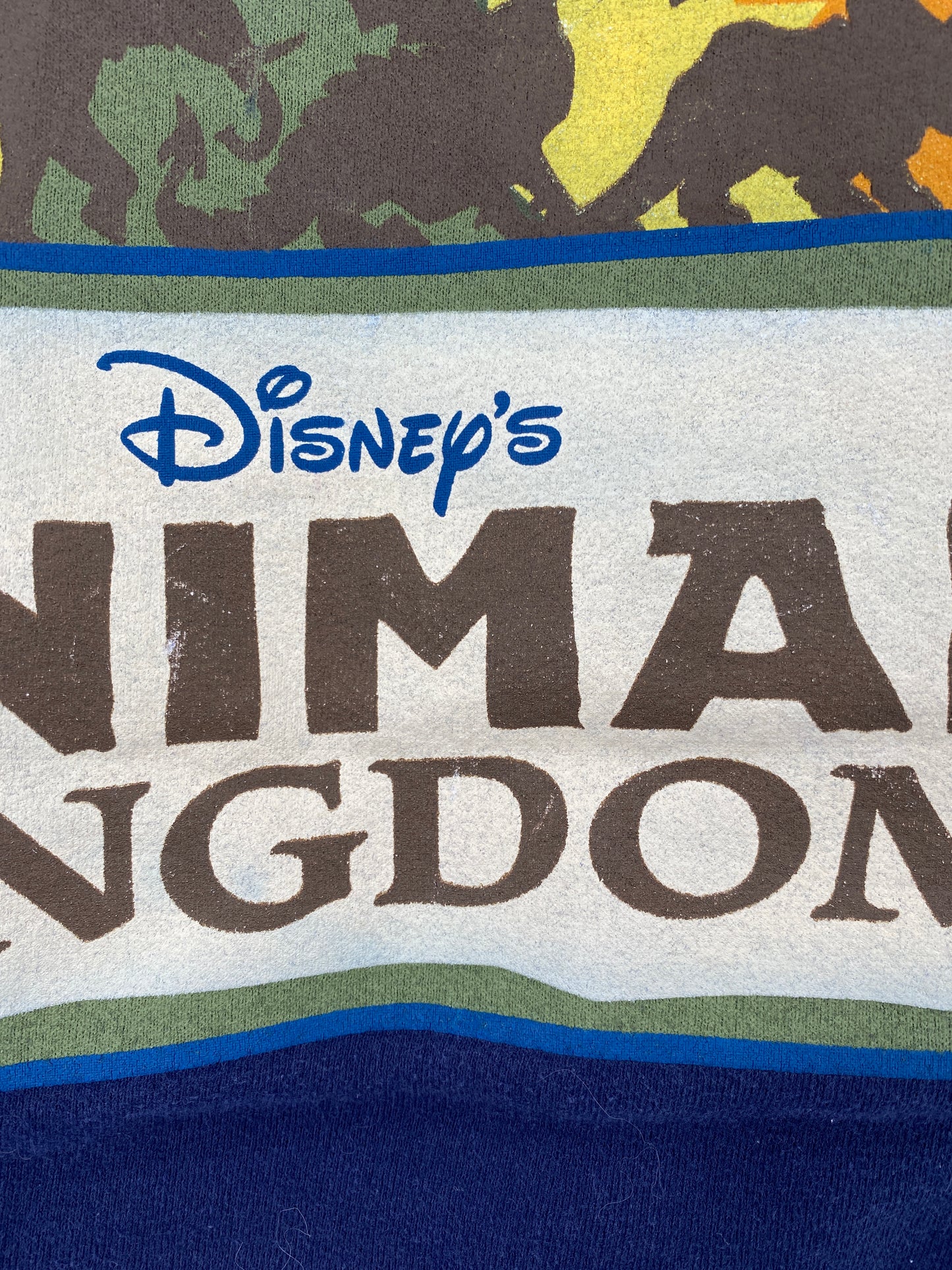 90's DISNEY ANIMAL KINGDOM Made in USA Size S/M Vintage Sweat-shirt / E3724S