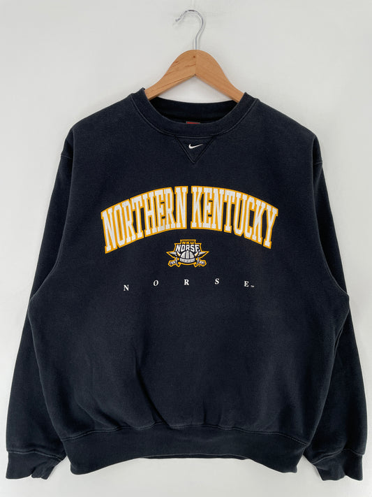 00' NIKE x NORTHERN KENTUCKY Size M Vintage College Sweat-shirt / E5783S