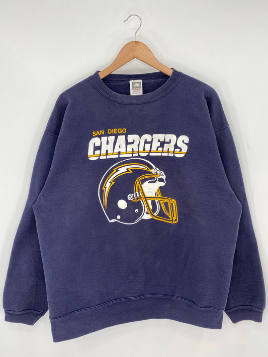 90’s SAN DIEGO CHARGERS Size XL NFL Sweat-Shirts/ K9567